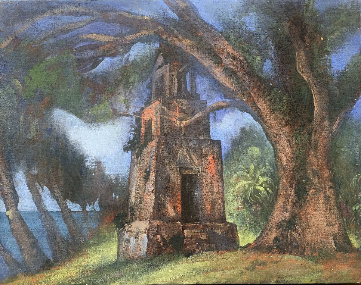 YasunoriArtist's tweet photo. work in progress Merizo Guam 100year old Spanish belltower
#guam #oilpainting #painting #art #artontwitter #ArtistOnTwitter #artwork #merizo https://t.co/Xa02kCW3gR