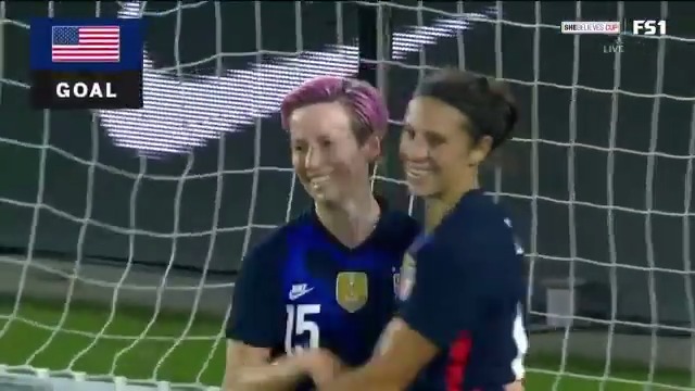 Rapinoe makes it two after some unselfish play from Carli Lloyd! 