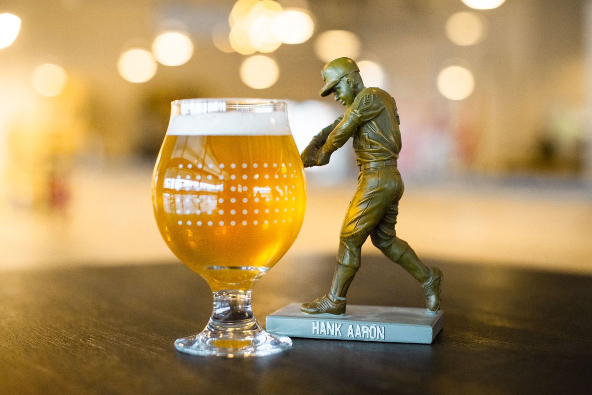 ReformationBrew's tweet photo. STORY TIME! Once there were 2 boys who loved baseball. They grew up to brew a 7.55% Imperial Pilsner to honor their childhood hero - Hank Aaron. This April 8th, we'll raise a glass to the man & his historic 755 home runs. We miss you, Hank! #setbeerfree #serveyourneighbor https://t.co/zJsWxA3yKM