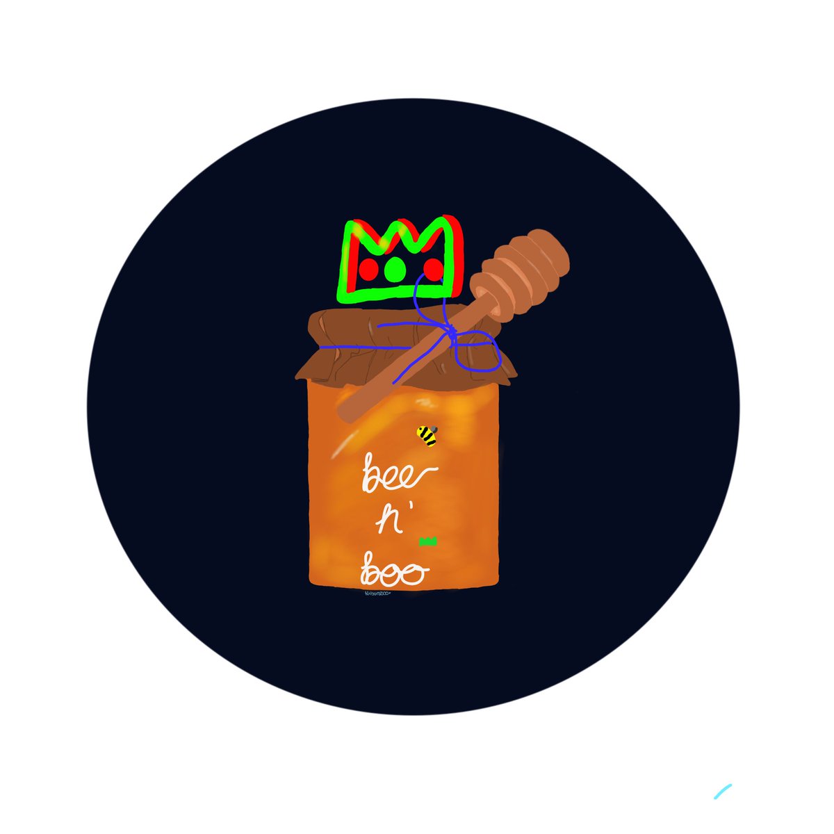 youngiesmoon's tweet photo. here’s a little logo for the bee and boo
#beenboo !! https://t.co/b6e0VjApet