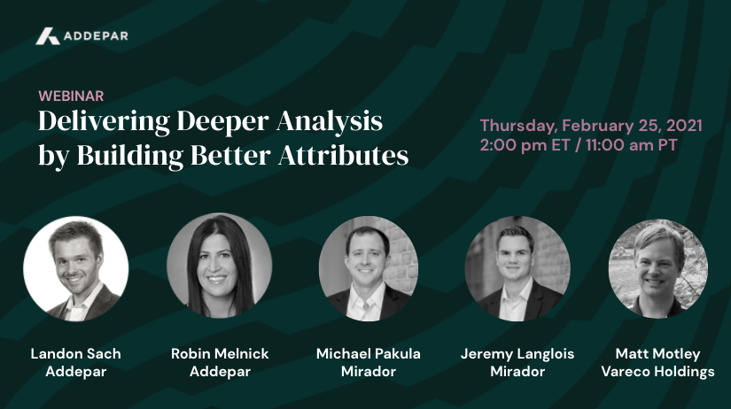 #Webinar: Join us tomorrow along with Jeremy Langlois and Michael Pakula from @miradorllc and Matt Motley from @VarecoHoldings as we explore our custom attributes. Register here: utm.guru/uc7ZZ