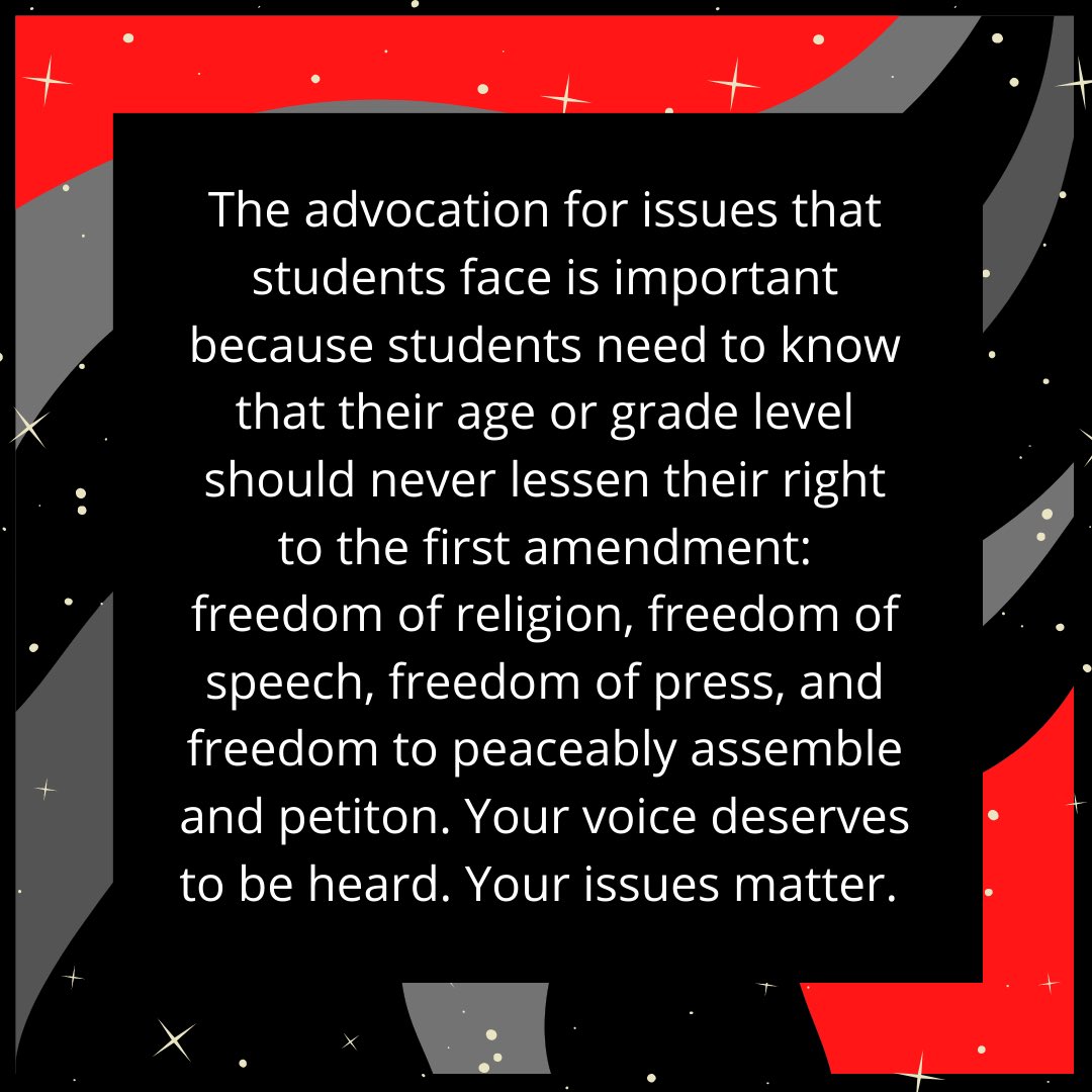 CAHS_Media's tweet image. For today’s Scholastic Journalism Week theme, Issues Matter, we’re looking back at past &amp;amp; current movements that have made efforts to help students and student journalists be granted free expression and the rights of professional journalists. #SJW21 #IssuesMatter #WhatWeDoMatters