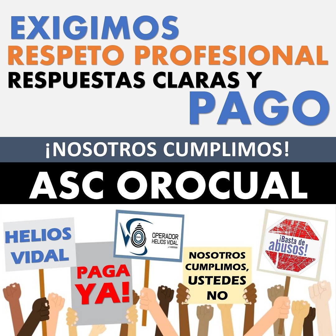 FranGuaramata's tweet photo. #HeliosVidal. Honren compensaciones salariales acordadas. NOSOTROS CUMPLIMOS UDS COMO PATRONO NO
#EnVivo
#HeliosVidalPagaYa
#QuédateEnCasa
#NoPasaronNiPasaran
#CuarentenaEsPrevenir
@tareckPSUV @dcabellor @NicolasMaduro @TarekWiliamSaab
@ @MPPPSTDireccion1 @ConElMasoDando https://t.co/ZaLG7a2srB