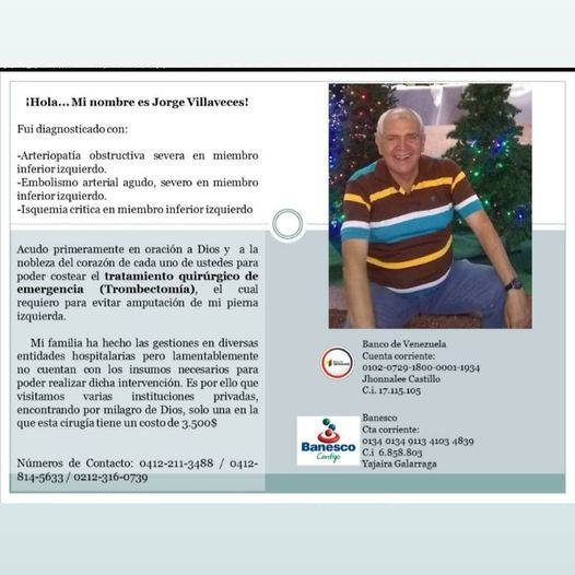 jereleecastillo's tweet photo. Hola Twitter. Nunca creí que me vería en esta necesidad. El Sr. de la imagen es mi tío Jorge.
Si pueden ayudar en Oraciones, financieramente, o simplemente haciendo retweet, se los agradecería en el alma https://t.co/lJlxBq4TQd