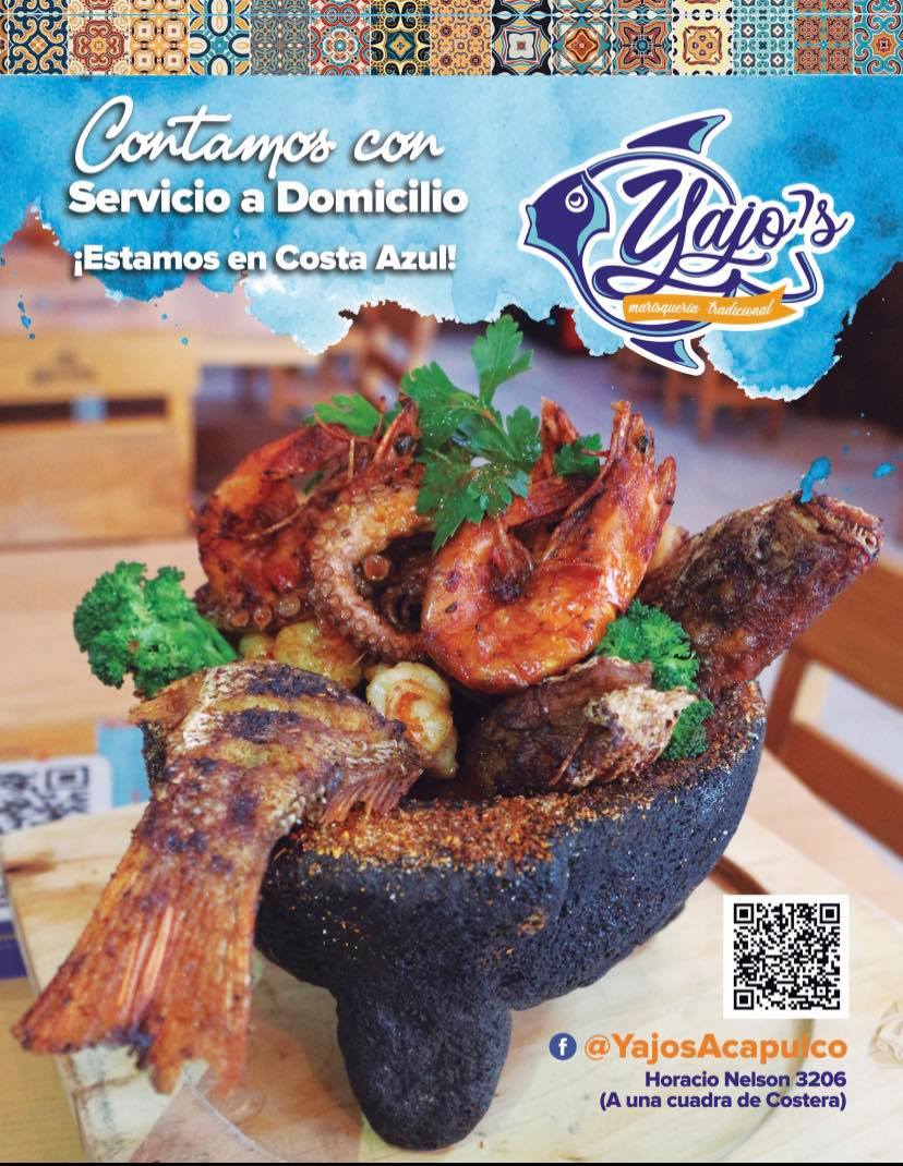 NineAcapulco's tweet photo. Prueba los deliciosos platillos de Yajo's Acapulco en la comodidad de tu hogar. https://t.co/hpMwK6r3tu