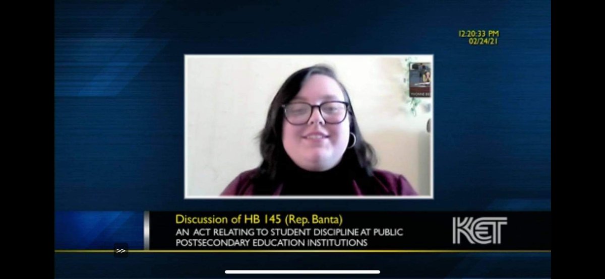 sunsetter2517's tweet photo. Honored to have been able to speak for students across Kentucky pleading for HB145 to pass.

When a student's future on the line, universities need to realize what is truly at stake. Students are pleading for #HB145 to pass!! https://t.co/V4POs1rAqp