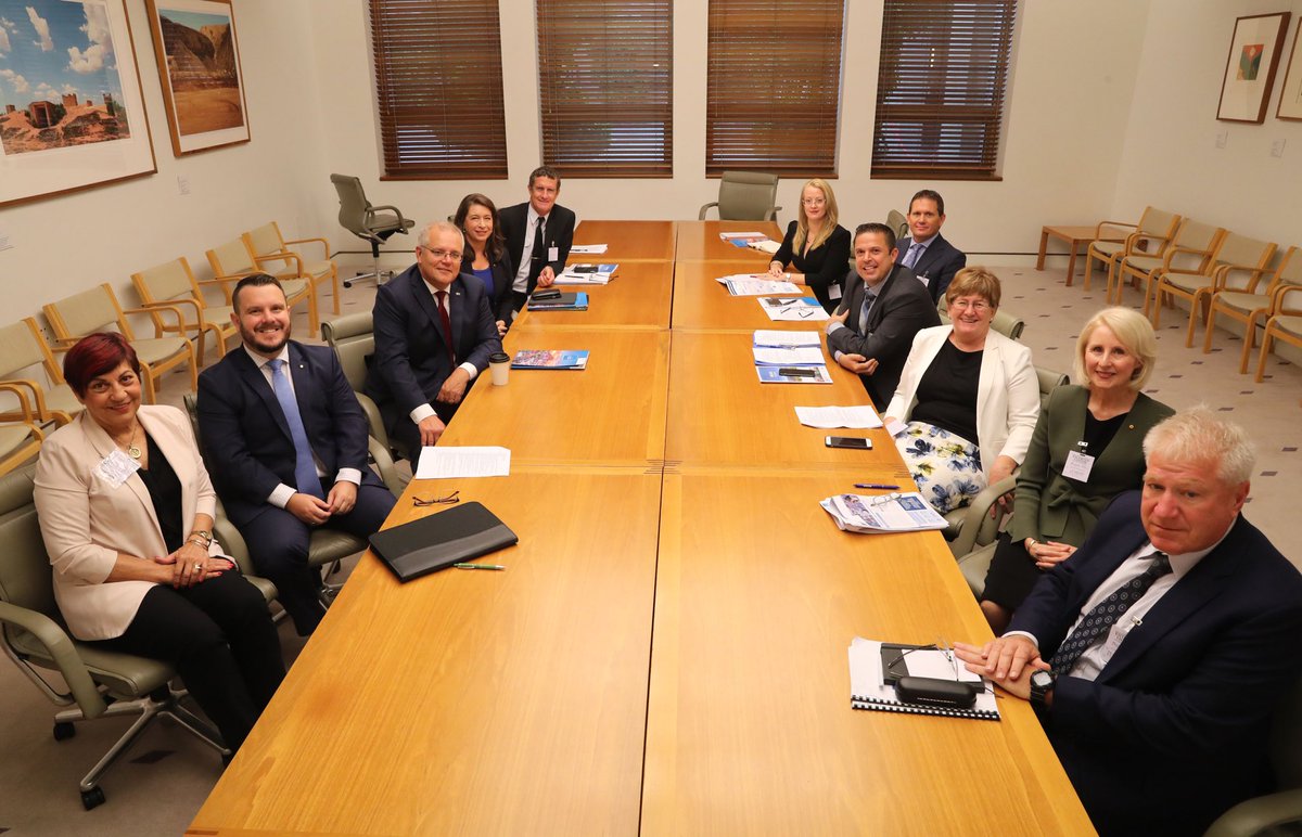 TSVEnterprise's tweet image. What an opportunity for our #unlockthenorth delegation to meet @ScottMorrisonMP today at @Aust_Parliament. 

We discussed NQ projects that are not only good for the North but the nation. PM applauded our united approach &amp;amp; held our shared view in developing critical infrastructure