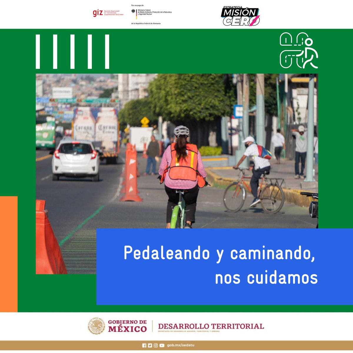 Para cuidar nuestra salud en esta #NuevaNormalidad, impulsamos medios de movilidad sustentable.

Junto a @ciudades_demx y <a href="/E_MisionCero/">Estrategia Misión Cero</a>, te invitamos a compartir historias de #Movilidad4S y cómo se viven las ciclovías emergentes.

No olvides usar la etiqueta #HuellasActivas.