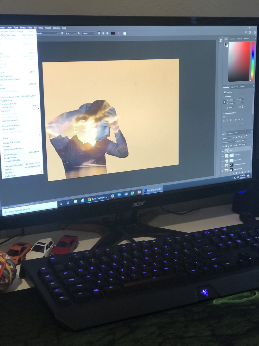 Nick_at_uni's tweet photo. Project 2 coming along nicely! I had a fun time learning how to use photoshop!

#RSJ108 #designer #graphicdesigner #adobe #photoshop #colors https://t.co/4r9RToSBKr