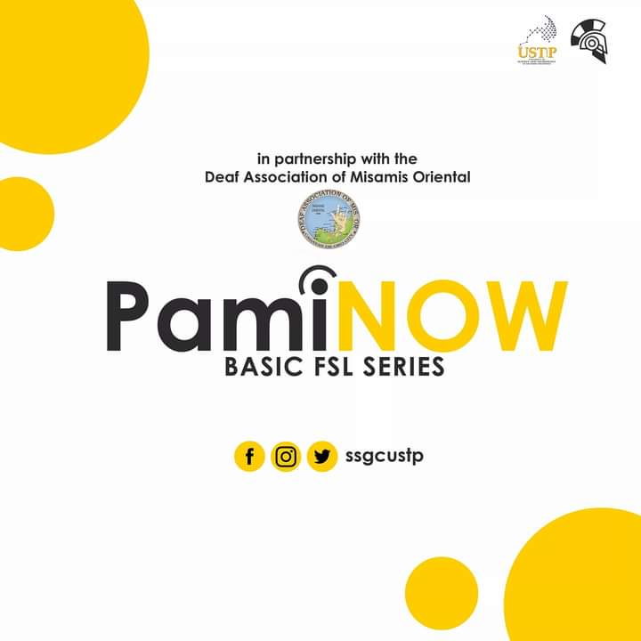 ssgcustp's tweet photo. PamiNOW: Basic Filipino Sign Language (FSL) Series aims to equip people in the local community, with basic skills and knowledge in FSL. Through this, we hope to spread awareness regarding the deaf community and its members.

#PamiNOW
#SSGCisBack
#SeniorHighSchoolGoverningCouncil https://t.co/MktWAY7F1T
