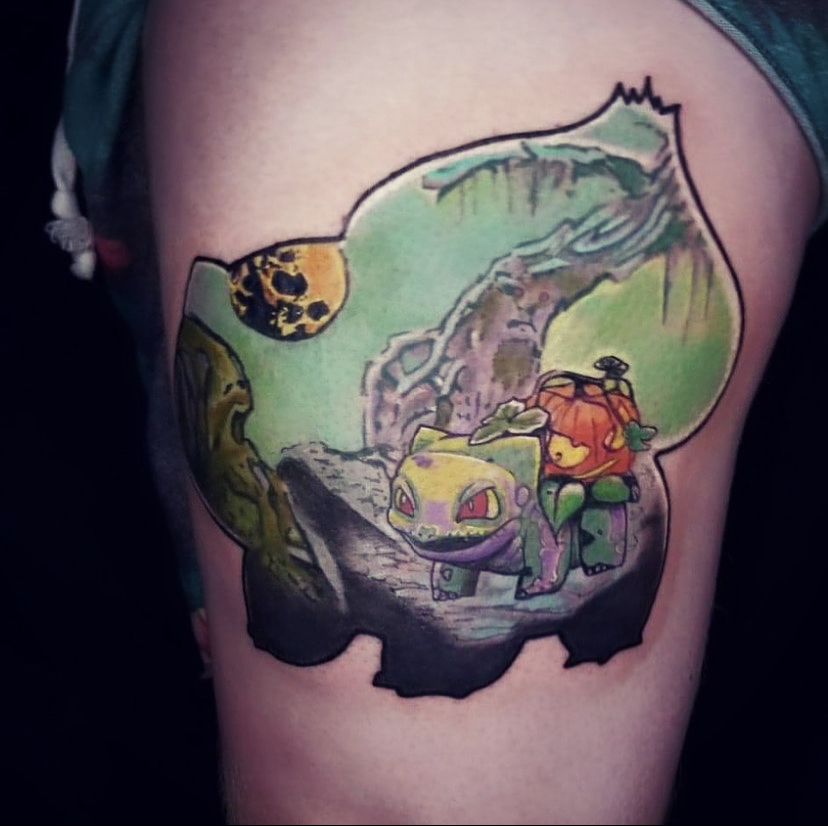 Bulbasaur  Pokemon tattoo, Pokemon drawings, Cute sketches