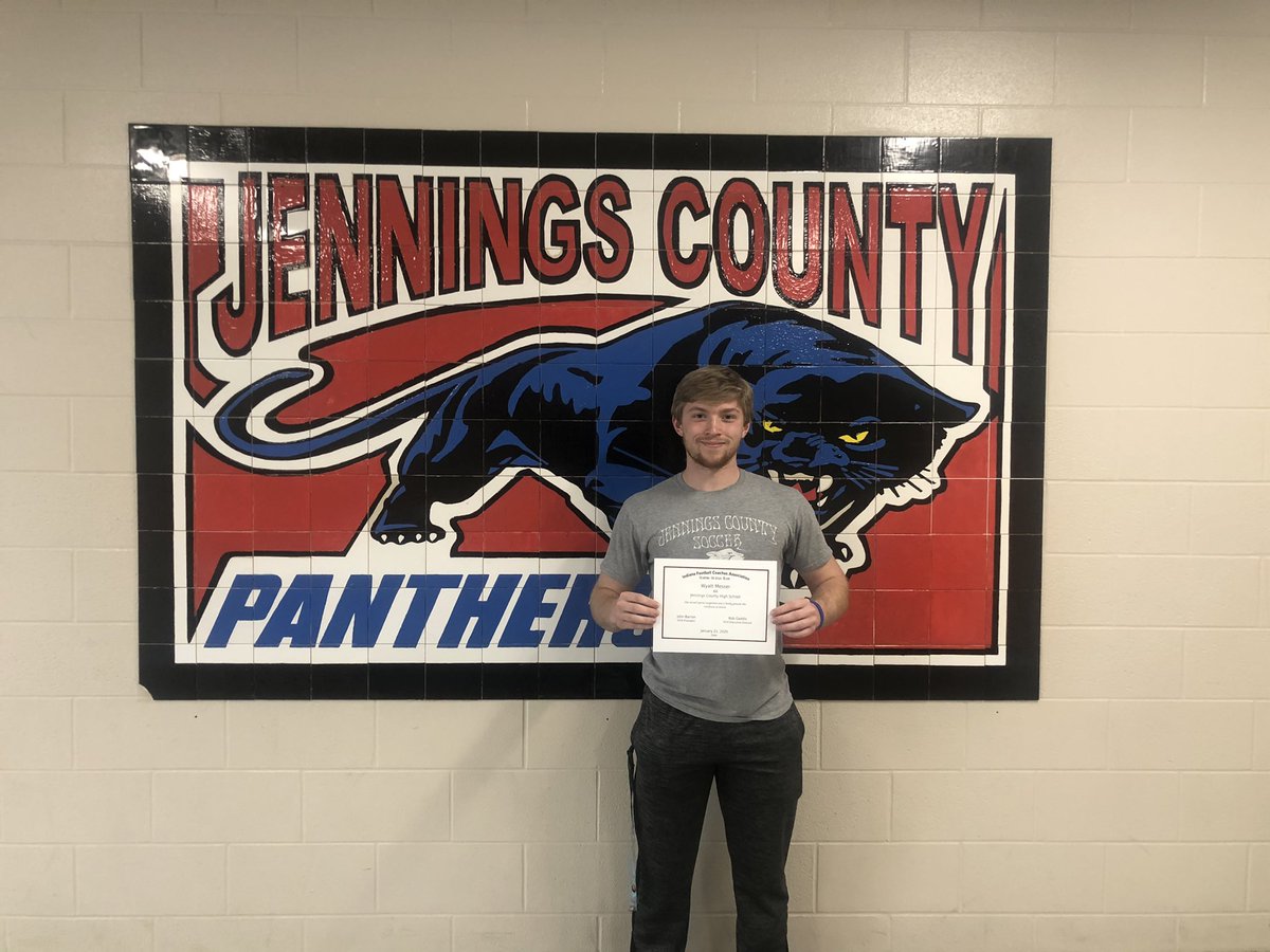 Congrats to Wyatt Messer Jennings County 🏈Academic All State ❤️JC🏈