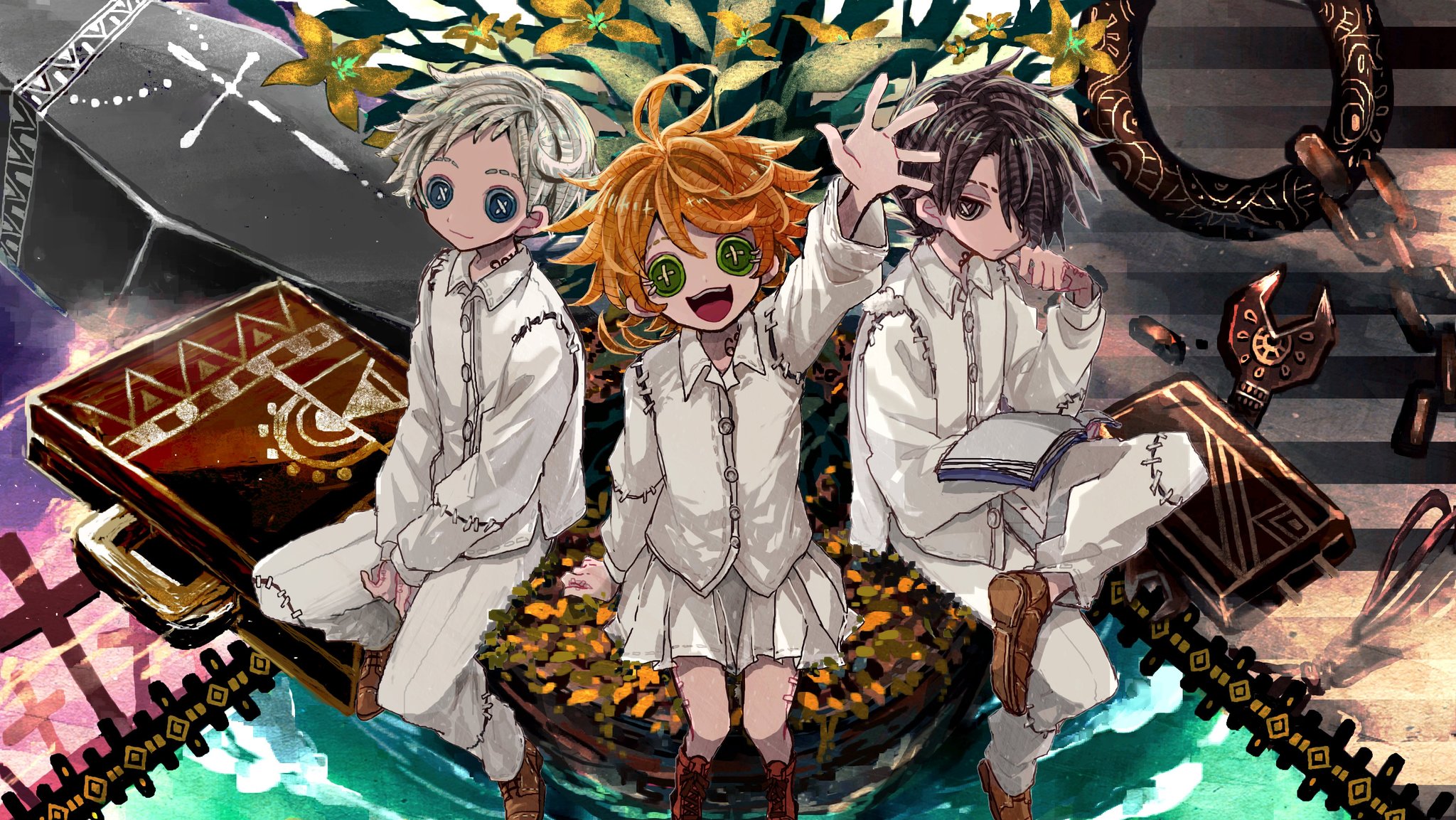 約束のネバーランド　イラスト Az ii on X: 