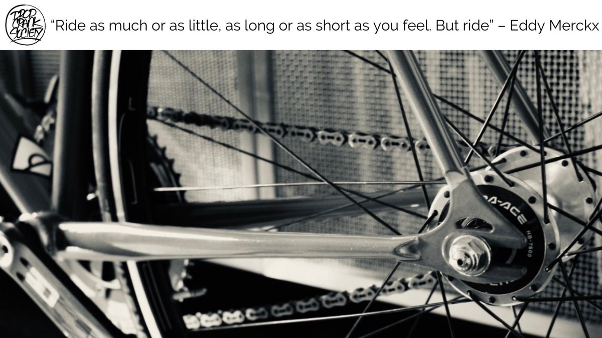 DROPCRANK's tweet photo. “Ride as much or as little, as long or as short you feel. But ride.” -Eddy Merckx   #rideyourbike #eddymerckx #dropcranksociety  #butride https://t.co/6Wr8BVZc3B