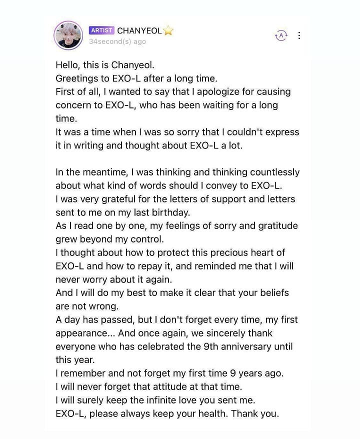 skyeolexo's tweet photo. #박찬열_소중해
Awal nya gw bercanda buat sw kek gini, karena gw masih ngira ceye gk bkln update bulan ini, eh tau"nya update. Sumpah gw seneng bgt🤧❤❤ tapi skrng gw hrus menuhin janji gw😥 gw harus motong rambut🤧😂😔 tapi gpp demi chanyeol😂❤❤❤🤧🤧 https://t.co/bv6OYl10JC