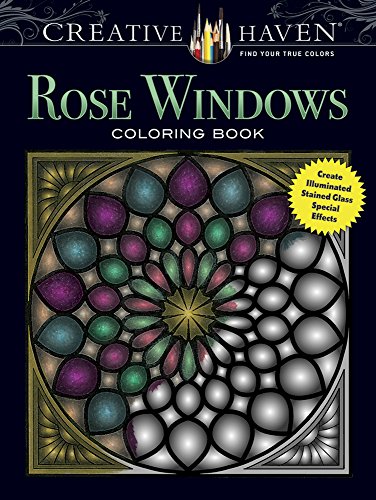 Download Pdf Download Creative Haven Rose Windows Coloring Book Create Il