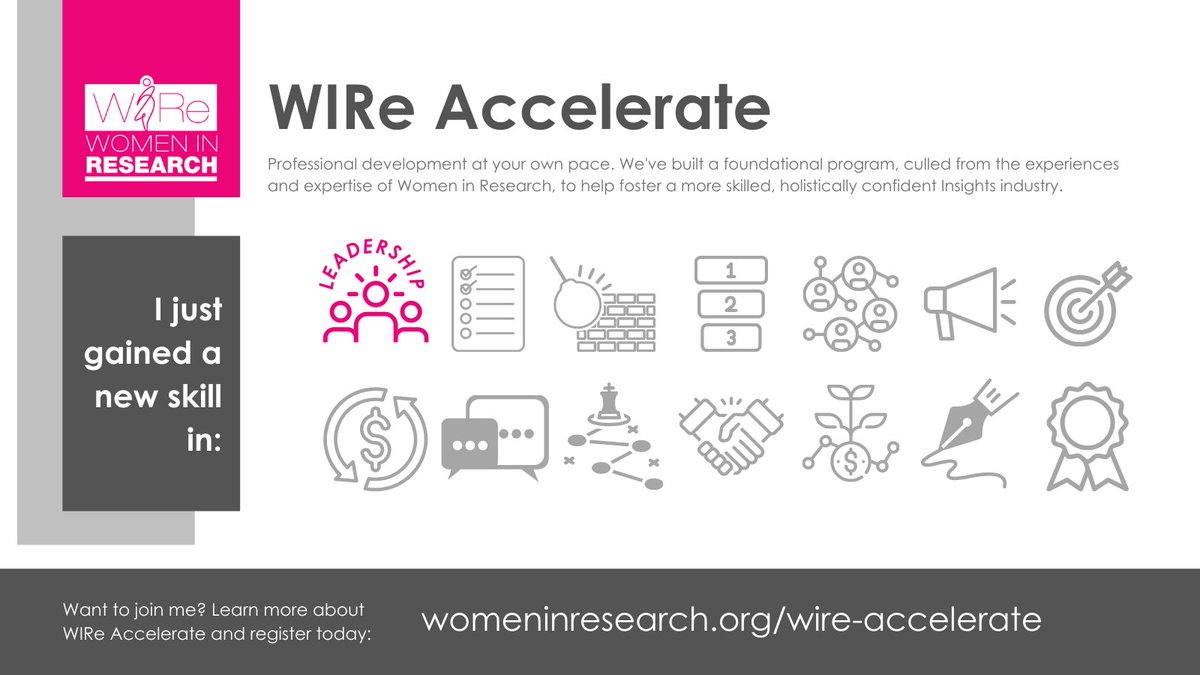 An introverted nature, fear of public speaking, a love of sweatpants and true crime docs. Who knew I had so much in common with @kristinluck 🤷‍♀️😆 Seriously though, I'm thrilled to be taking part in the <a href="/WomenInResearch/">WIRe</a> Accelerate program! Great tips from leaders in #mrx.