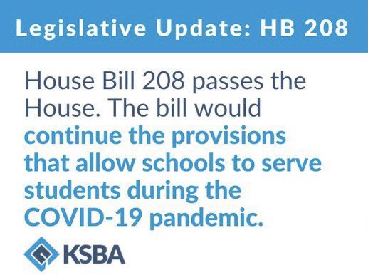 Thank you @ReginaHuff82 for your efforts and all the members of the house for supporting and passing HB 208. This flexibility allows districts to put the needs of students 1st!