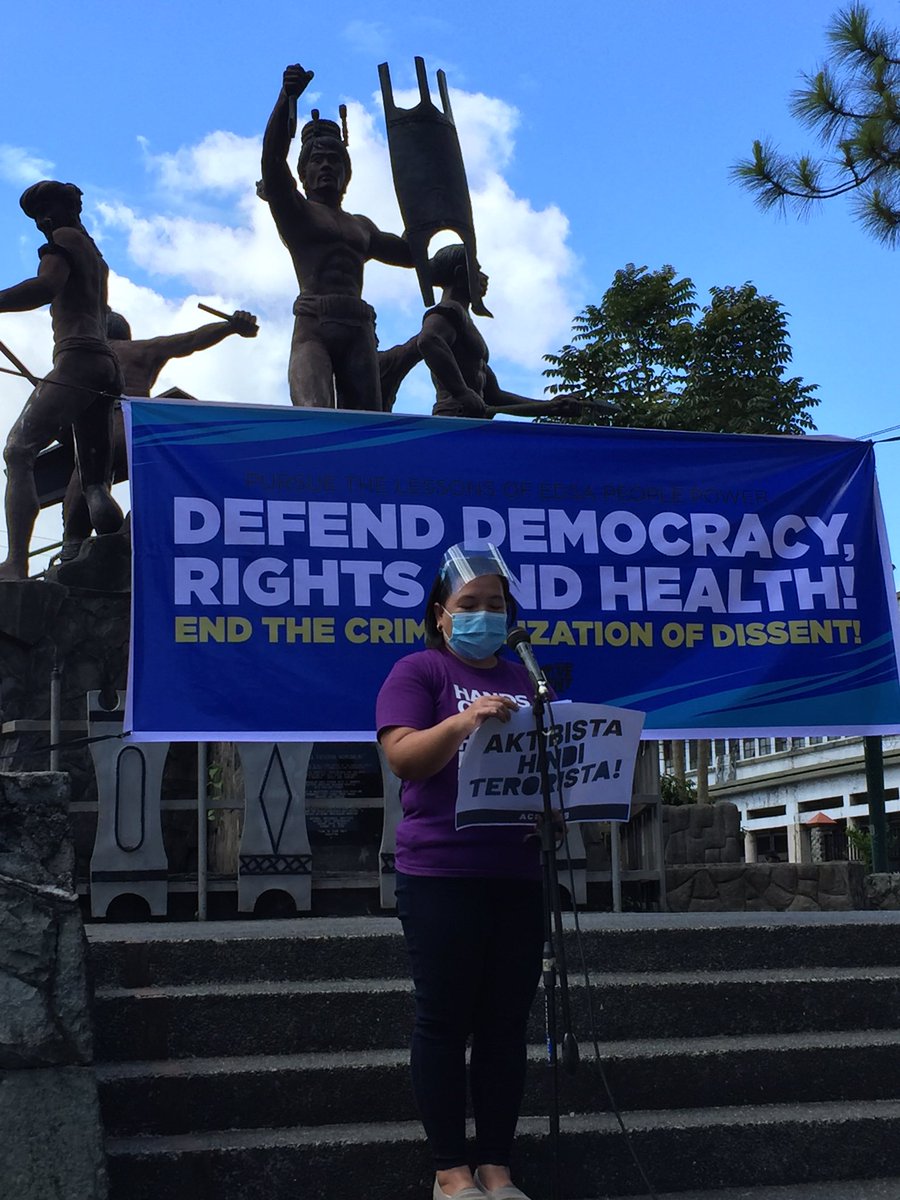upboutcrop's tweet photo. Elvira Bolinget, wife of CPA Chairperson Windel Bolinget, narrates the human rights violations and harassment incidents towards her husband.
#DefendWindelDefendCPA
#DefendCordilleraPH
#NoToTokhangOnActivists https://t.co/XJMwpL4iKf