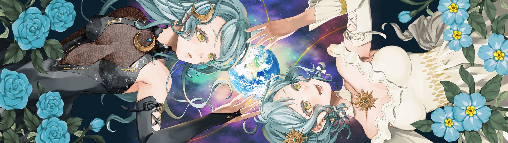 つと デュアルモニター用壁紙のさよひな デュアルモニターにしたのでリモート作業捗る T Co Mhmityjy2a Twitter
