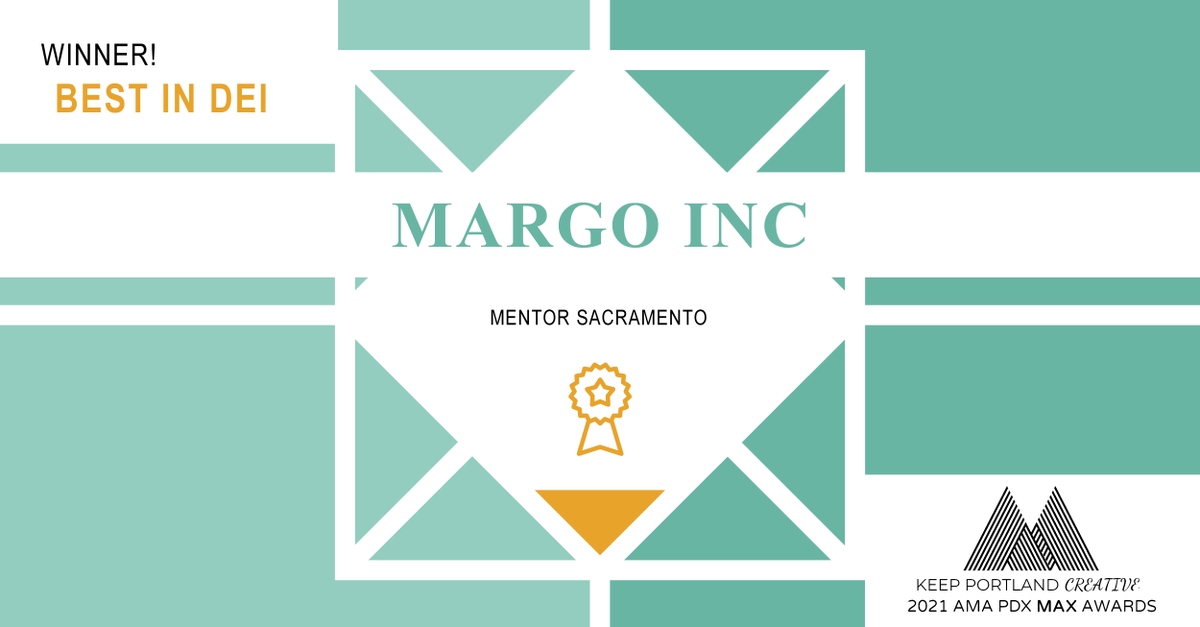 amapdx's tweet photo. Taking home the award for best #DEI campaign is @call_margo. #AMAMAX https://t.co/C82yvQHG2f