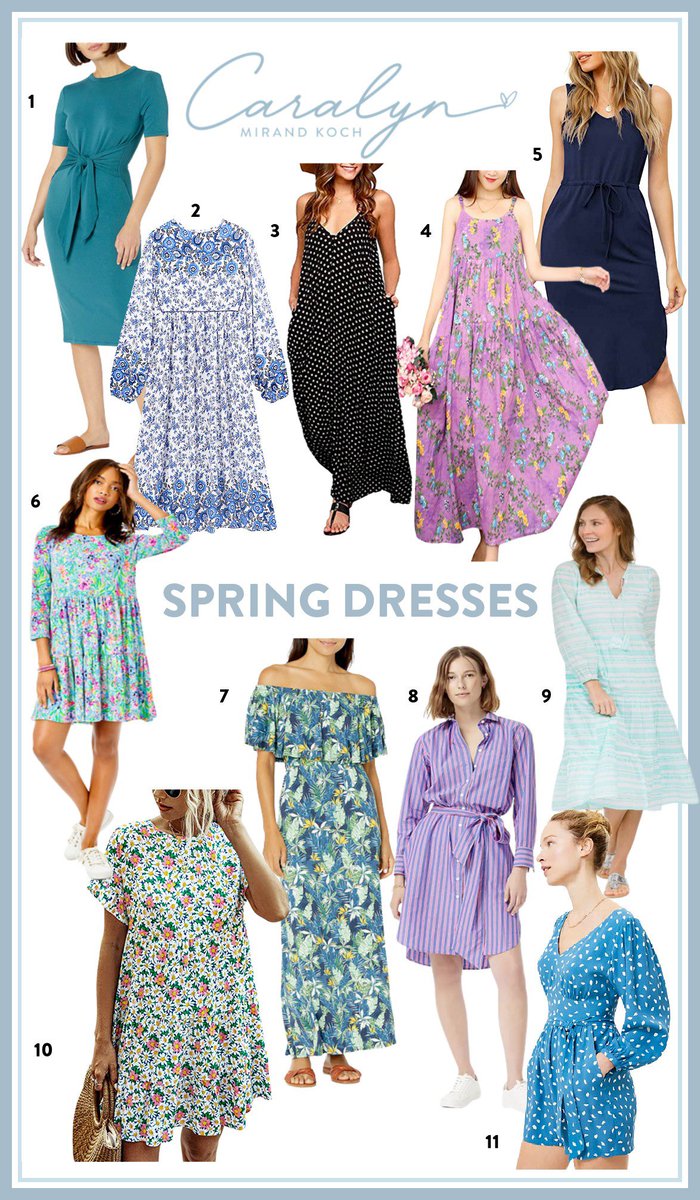 Spring dresses, anyone? Rounding up some of my favorite looks for the season today on the blog.  👗✨ caralynmirand.com/home/2021/2/23…