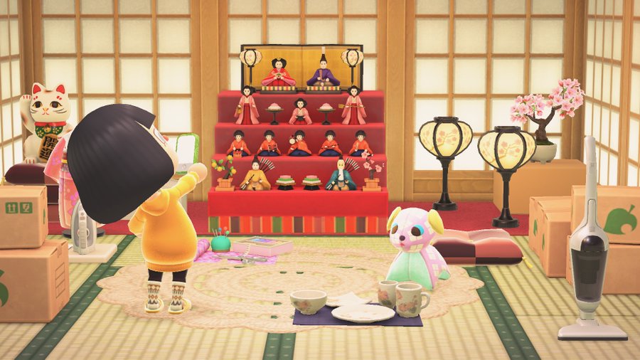 あつまれ どうぶつの森 に ひなまつり アイテムが登場 雛人形の 京雛 配置に やっぱ京都の会社だね とファンの声 Game Spark 国内 海外ゲーム情報サイト