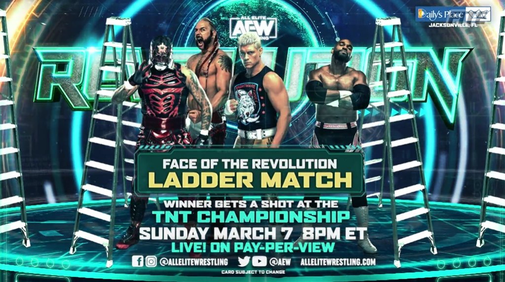 Cartelera AEW Revolution 2021 TeamWWEChile