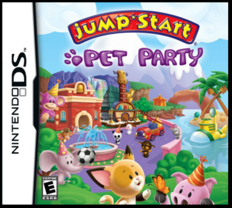 JS_Legacy's tweet photo. {Party Crashed}
While there were quite a few JumpStart games on the Wii and DS, one game that didn't see the light of day was "JumpStart Pet Party". The only proof of this cancelled game is an image of the box art and an ESRB rating.
#JumpStart #JumpStartGames #JumpStartFacts https://t.co/05cX8KEfh2