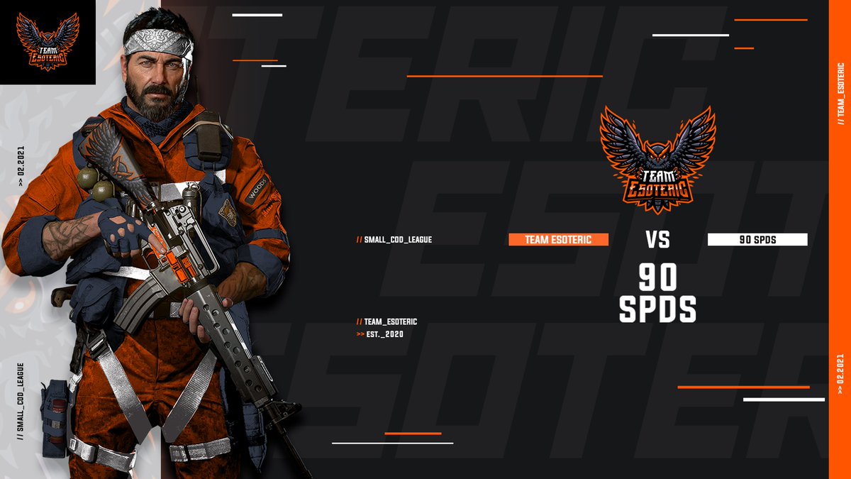 TeamEsotericGG's tweet image. We have some @SmallCodLeague action taking place tonight, as our boys take on #90SPDS at 11:00 EST. Wish them luck as we look to improve to 5-1 on the season!

Watch: twitch.tv/truthyrl