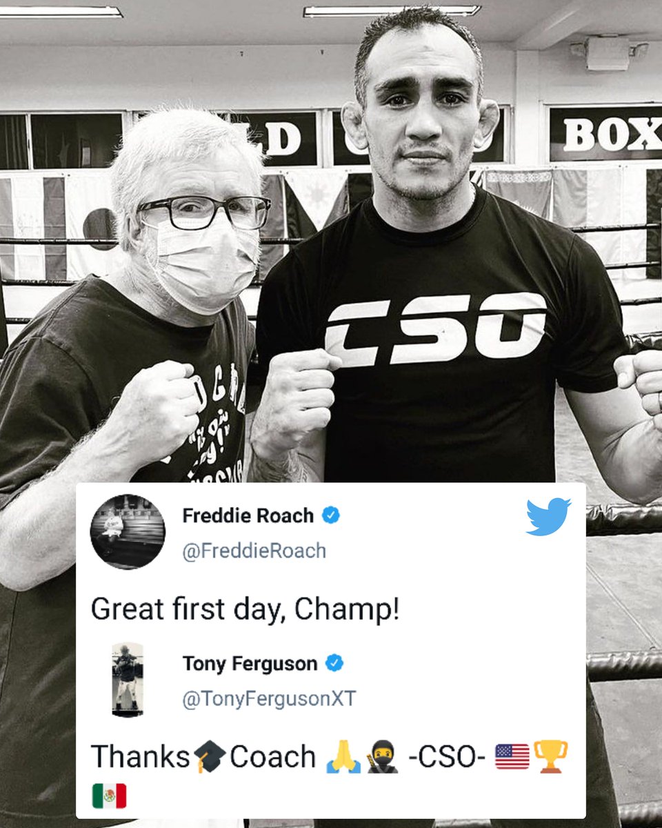 El Cucuy is now working with renowned boxing coach Freddie Roach 🥊 (via @TonyFergusonXT, @FreddieRoach) https://t.co/RFZclgjQ9P