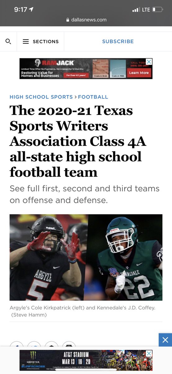 CasslesGabriel's tweet photo. Blessed to have been named Second team all state by the Dallas news sports writers team! @canyoneagles1 @RushingBilly @CoachCarthel @Coach_Cass https://t.co/BIcZc0hn8k