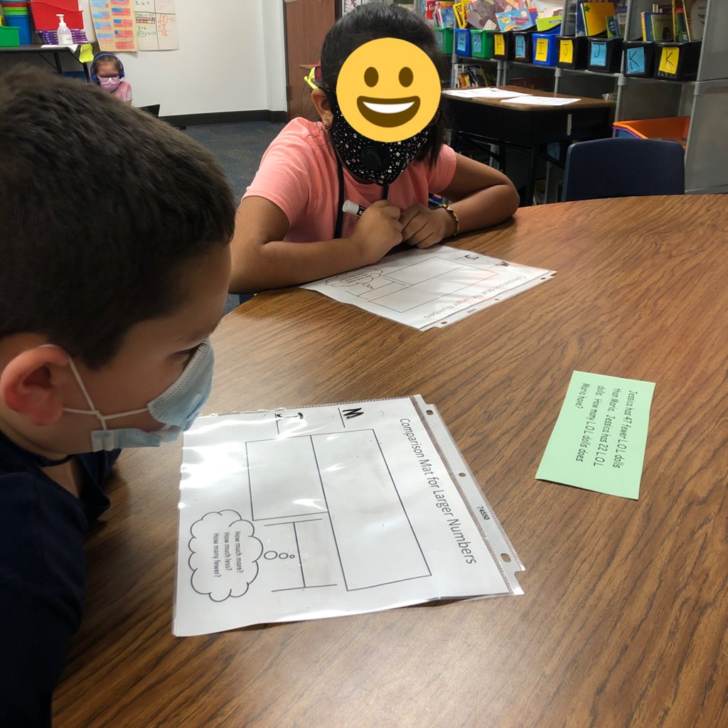 mdunn29's tweet photo. Rocking out some comparison mats in 2nd grade!! @ReavesBees @ZunkerTammy @cajunprincipal https://t.co/KFPj7fZK1P