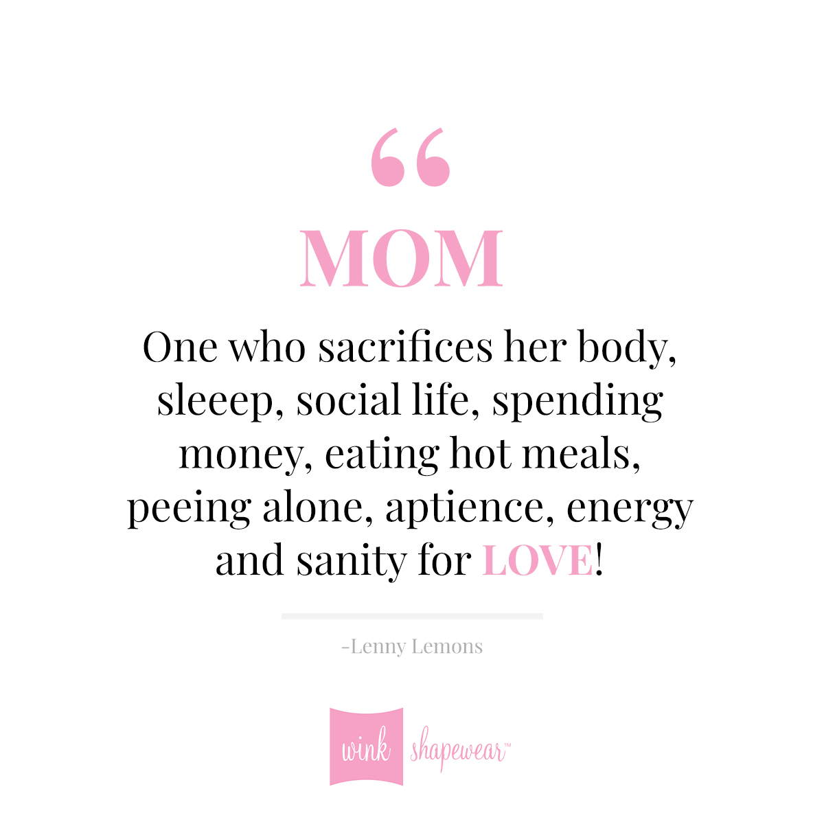 WinkShapeWear's tweet photo. “𝐌𝐎𝐌
One who sacrifices her body, sleep, social life, spending money, eating hot meals, peeing alone, patience, memory, energy and sanity for LOVE!” 🤰❤️

#momlife #inspirepregnancy #inspire #mom #parenthood #happy #pregnant #babylove #shopping #momshop #bodycare #postpartum https://t.co/k6blC8GI9T