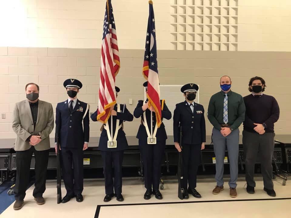 Oh041's tweet photo. Another awesome showing at the Midview School Board Meeting this evening! Great job Cadets 😍👍🏻🇺🇸 https://t.co/NsFkKI05bv