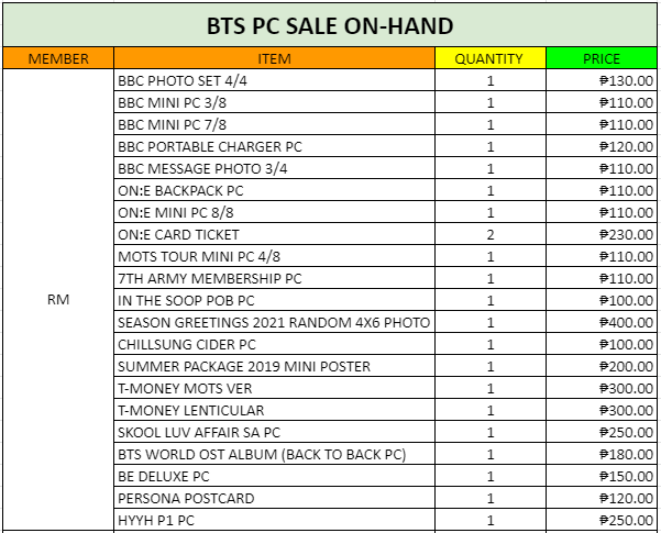 StrawVerrySPH's tweet photo. #StrawVerryOnHand | PH GO
Please help RT!
BTS PC SALE
PLEASE SEE PHOTOS BELOW FOR AVAILABILITY AND PRICE REFERENCE
PRICES ARE ALL IN + LSF
WITH FREEBIES
DOP: MARCH 10, 2021
DM us for Actual/Individual Photo 🤗
FORM LINK: https://t.co/JNk4DhwRTN https://t.co/xdDB3VISut
