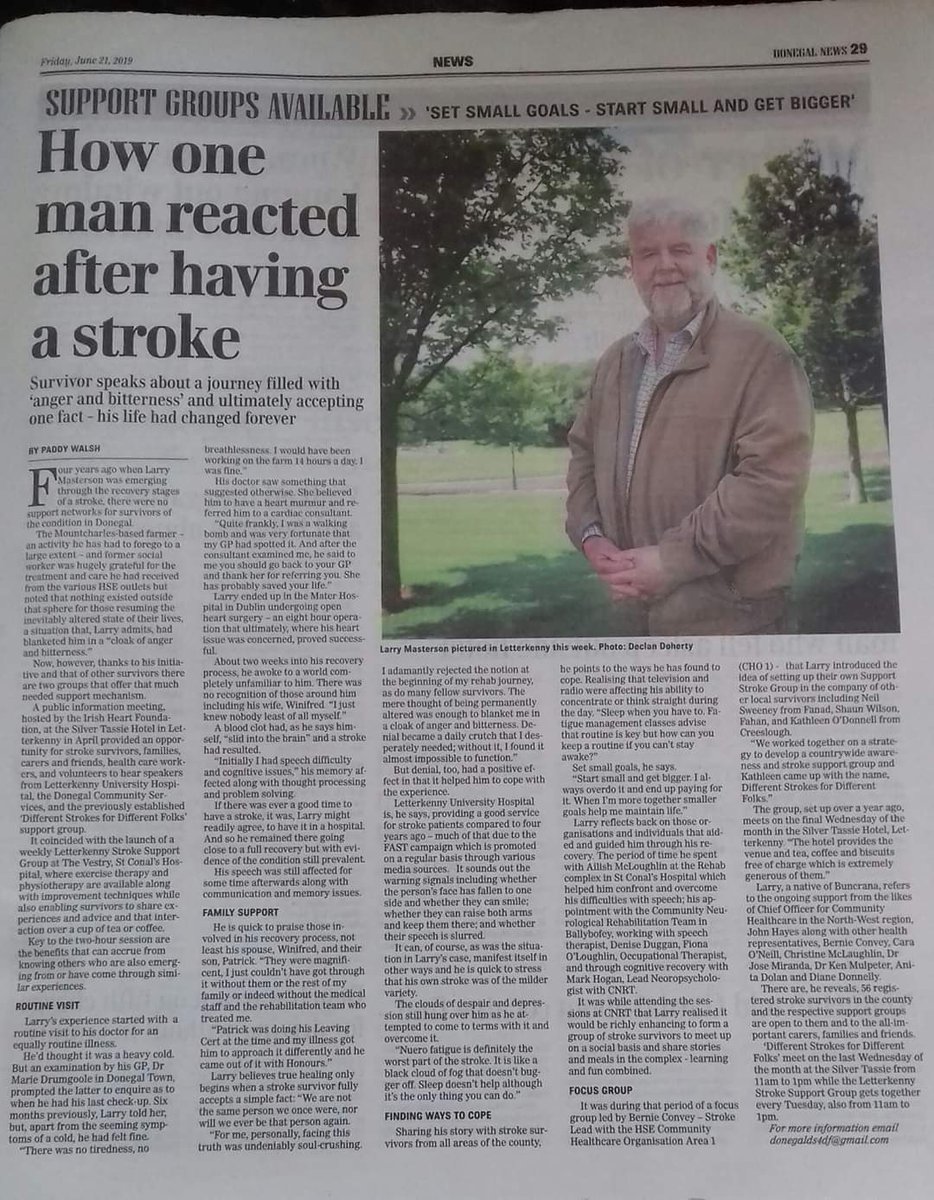 DLStrokeSupGrp's tweet photo. "Message of hope
...our futures are bright.
 Understand that this is not the end of the road and that this is the beginning.
YOU have to know that recovery is possible. 
YOU just have to do it every day. 
Just get up, and do it."
#strokeawareness https://t.co/v1f9NBv8aj