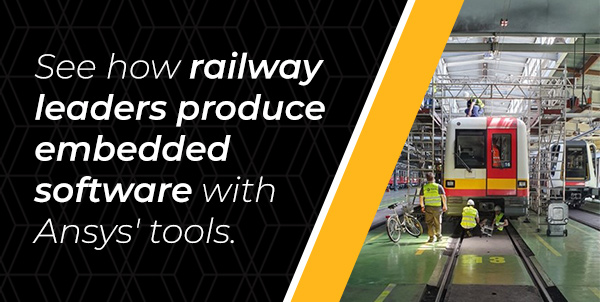 softenukraine's tweet image. Digital Technologies Move the Railway Industry Forward
bit.ly/2ZNZLxn
See why railway leaders are already relying on embedded software that meets the highest certification standards for safety, while also supporting...
#ansysukraine #Ansys #AnsysSCADE #EmbeddedSoftware
