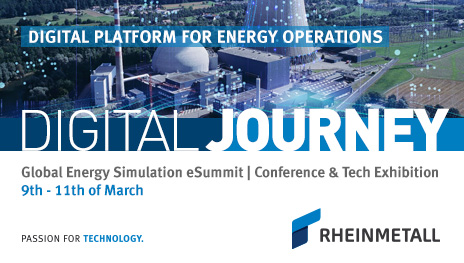 RheinmetallAG's tweet image. Join us and other experts at the Global Energy Simulation eSummit #GES21 from 9th to 11th March 2021 online: 
nrgtech.events/gesim021/ 

#Thesimulation #Realitycreator #Rheinmetall #Simulation