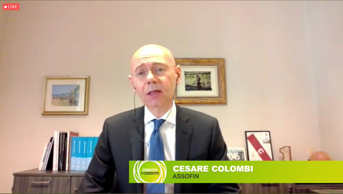 #creditoalcredito, siamo in #direttastreaming con Cesare #Colombi, Presidente #Assofin #creditoalconsumo. Per seguire la gratuitamente diretta bit.ly/37ubNQB
#RecoveryFund #credito #famiglie