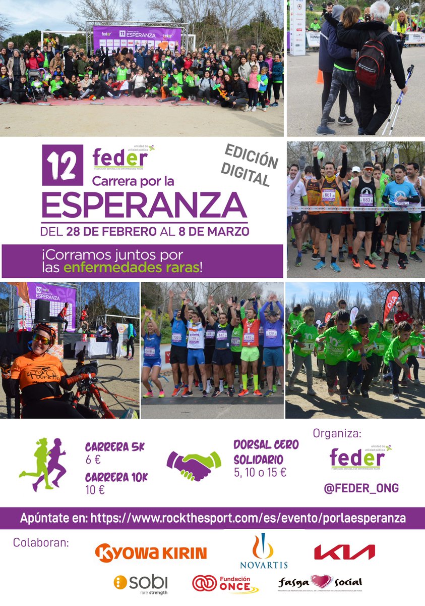 Farmaceuticos_'s tweet photo. Del 28 de febrero al 8 de marzo apúntate a la carrera virtual por la esperanza con motivo del Día Mundial de las #EnfermedadesRaras 
👇👇👇
https://t.co/ubYCLERR50 https://t.co/mpWvzFty0b