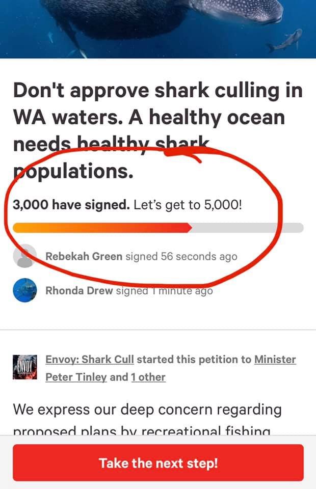 JayStill4's tweet photo. We just broke THREE THOUSAND SIGNATURES IN LESS THAN A DAY! π¦β€οΈπ¦β€οΈπ¦β€οΈ #noWAsharkcull Join us here https://t.co/LEDkXDrOxj https://t.co/Lq7Zdxy1L8