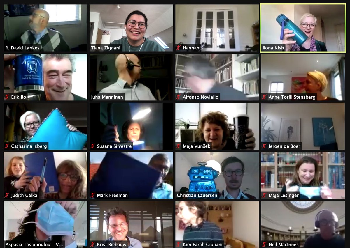 LibrariesEU's tweet photo. Our videos may be blue but we definitely weren't feeling blue during this #LighthouseLibraries meeting!
Thank you all for taking part & bringing all your energy & motivation! We can't wait to see you all again. https://t.co/FNVUVn0WuT