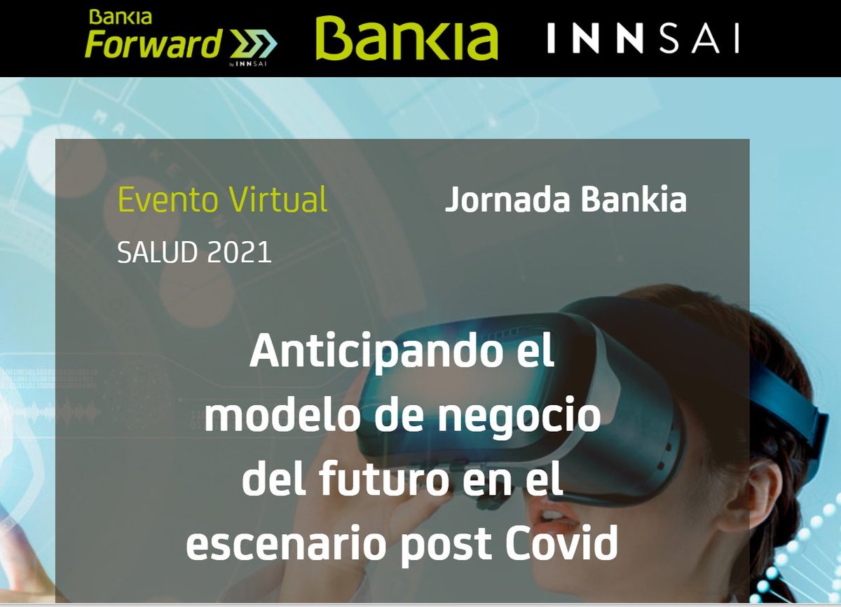 lasprovincias's tweet photo. 💻 DIRECTO | Anticipando el modelo de negocio del futuro en el escenario post Covid, con @Bankia #BankiaForward
Descubre qué tendencias están cambiando el nuevo modelo de negocio del futuro en el sector salud 👉 https://t.co/UMsppfmdsy https://t.co/FhHJGZ4hBc