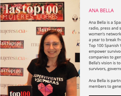 Making_Projects's tweet photo. 🖐️Be a change maker against gender based violence! Every 25th of the month, in the frame of the #ACTIVproject we will be sharing ideas how to combat #GBV.  This month: meet @Fund_Ana_Bella, women survivors how drive social change 💪
#NiUnaMenos #8M2021 
https://t.co/XbSgjULLux https://t.co/G94Kz6V9YM
