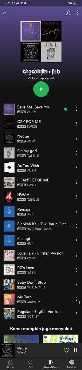 Arurann_'s tweet photo. rekomendasiin lagu buat menuhin playlist feb dong😩❗ yg genre nya 11,12 kyk gini https://t.co/yPxR6lWiQt