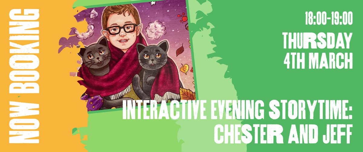 📣 NOW BOOKING 📣

🐈 INTERACTIVE EVENING STORYTIME: <a href="/ChesterAndJeff/">Chester and Jeff</a> 🐈

Next week don’t miss our Evening Storytime session, featuring a children’s book set in Caerphilly county!

⬇️ BOOK NOW ⬇️ 

cwtshwales.eventbrite.com