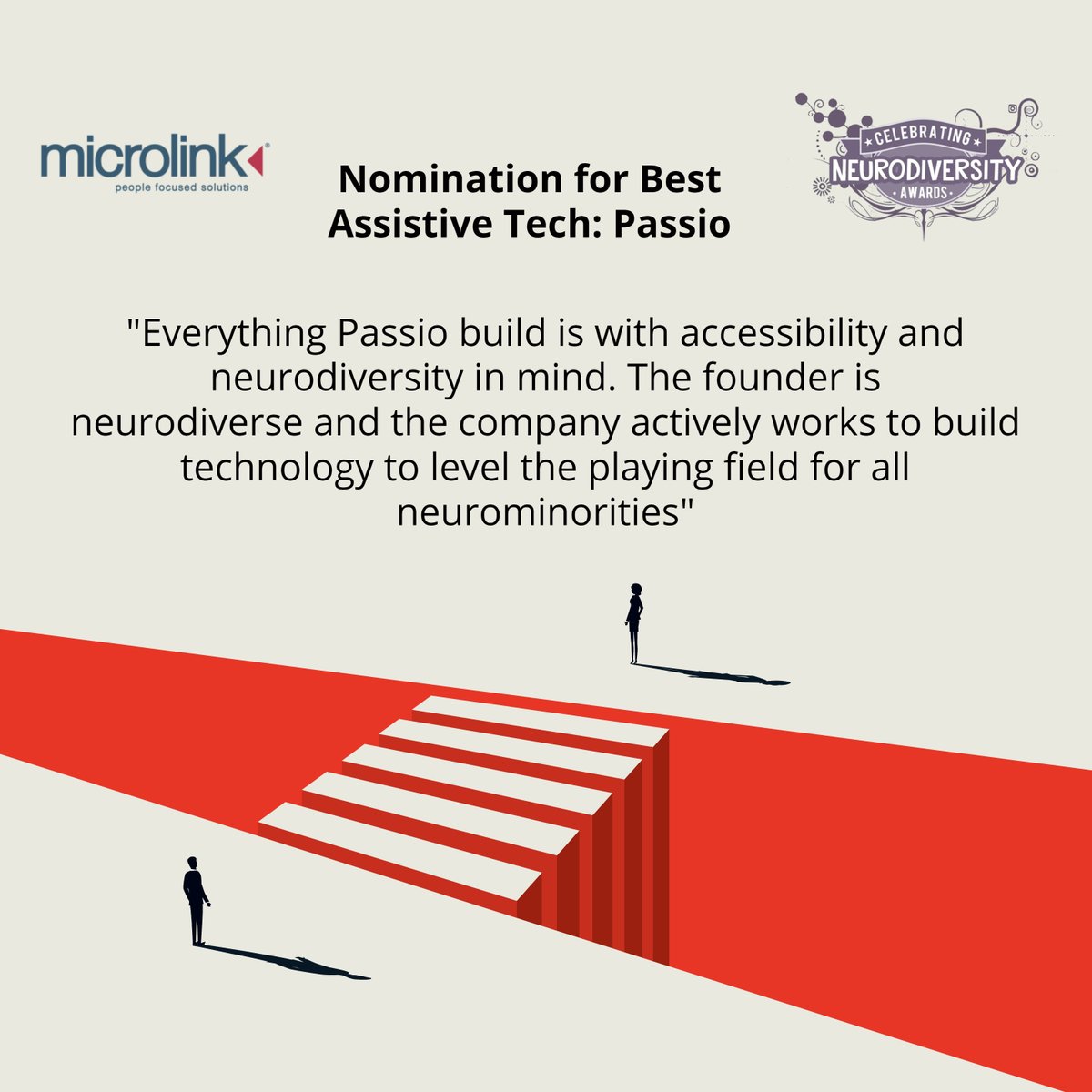 geniuswithinCIC's tweet photo. #Nomination for #BestAssistiveTech with @microlinkpc for @WeArePassio. As an accessibility technology company who focus on building #Tech to enhance prospects for #Neurominorities, they collaborate with businesses, charities & universities to ensure products are science based. https://t.co/U6FmIKENLg