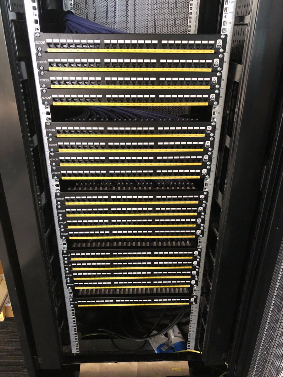 SmartNetworkSo2's tweet image. Succesful 385 data cables installed for a long established client. Excel Cat6 deployed around London offices. Environ Cabinet supplied and racked to Customers rack layout. ⁦@MayflexUK⁩