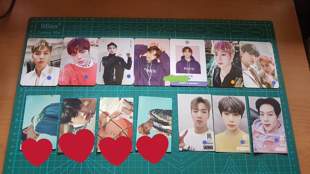 dalkkih's tweet image. wts/lfb; ph only! help rt

monsta x pc

💙 - 200 php each
💚 - 200 php SET
🧡 - 200 php w/ postcard
❤ - 150 php w/ postcard each
💜 - 100 php each

mop: gcash; mod: sonic, ggx (NO SHOPEE)
onhand 

mx pc photocard shownu wonho minhyuk kihyun hyungwon jooheon changkyun